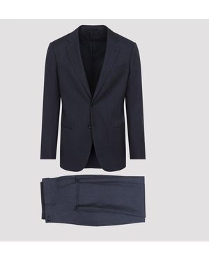 Giorgio Armani Virgin Wool Suit - Blue