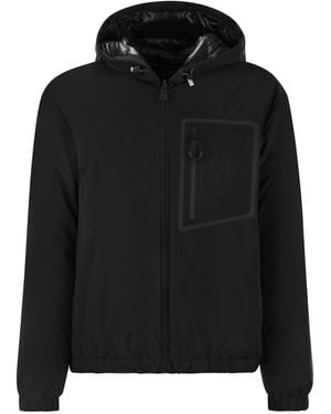 Moncler Bergun Reversible Short Down Jacke - Schwarz