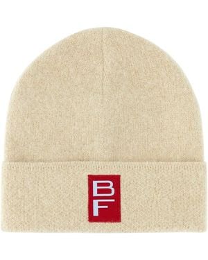 BY FAR Off Logo Beanie Hat - Natural