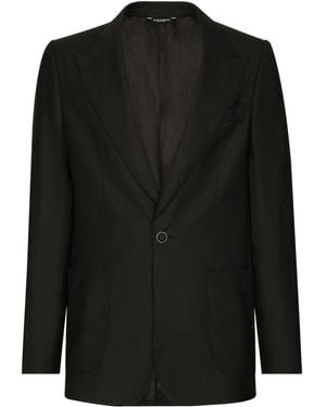 Dolce & Gabbana Single Breasted Blazer Jacke - Schwarz