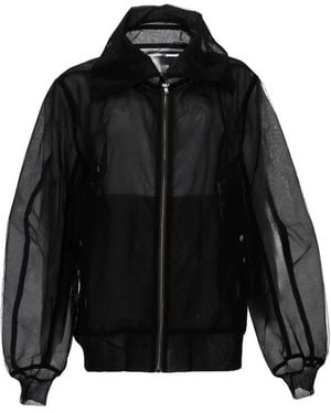 Rick Owens Bomber Jacket Dracucollar Flight Nylon - Black