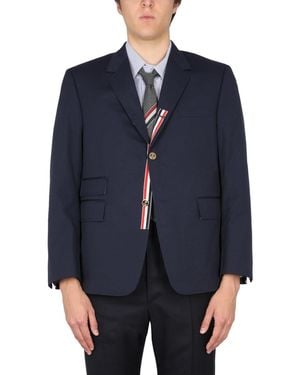 Thom Browne Single-Breasted Jacket - Blue