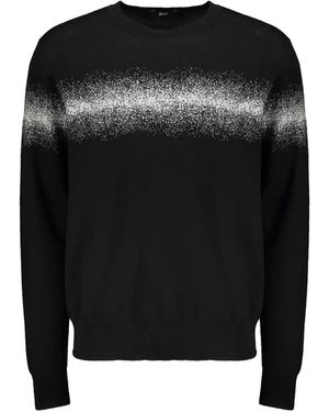 Herno Pullover aus Baumwollmischung - Schwarz