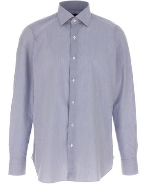 Finamore 1925 'Napoli' Hemd - Blau