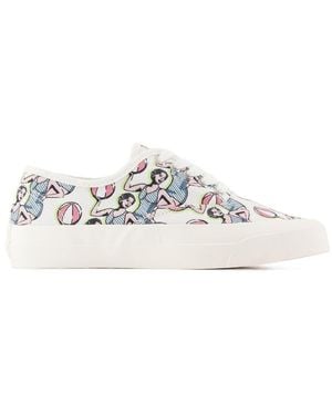 Maison Kitsuné Dancing Girls Sneakers Maison Kitsuné Canvas Multi - Blanco