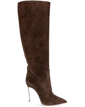 Casadei Blade Leather Boots - Brown