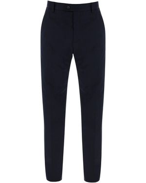 McQueen Chino Hosen mit Logo -Schriftzug auf der - Blau