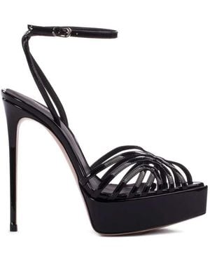 Le Silla Embrace Plateausandalen - Schwarz
