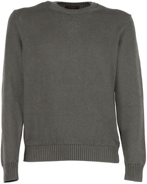 SLOWEAR ZANONE Giro Ml Crew Neck Sweater - Gray