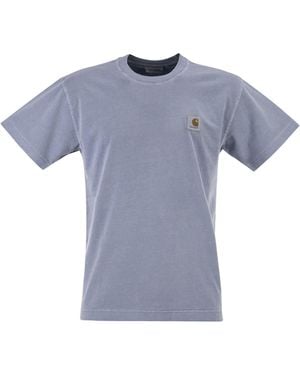 Carhartt T Shirt With Square Label - Blue