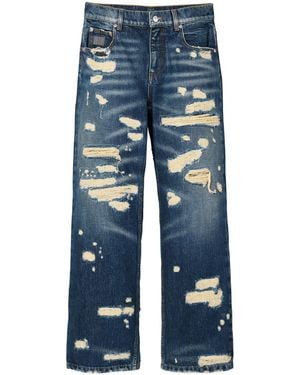Marc Jacobs 'the Rip And Repair Straight Jean' Jeans - Blauw