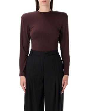 Magda Butrym Top Bruin - Paars