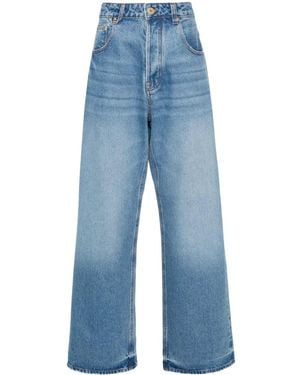 Jacquemus Wide Been Jeans Nîmes - Blauw