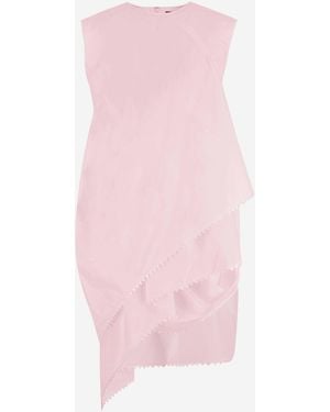 Jacquemus Gelaagde Katoenen Jurk - Roze