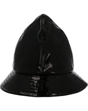 Raf Simons Patent Bucket Hat - Black