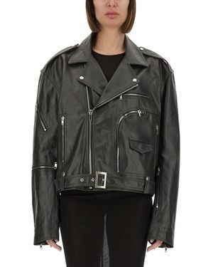 Rick Owens Cropped Jumbo Bauhaus Jacket - Grey