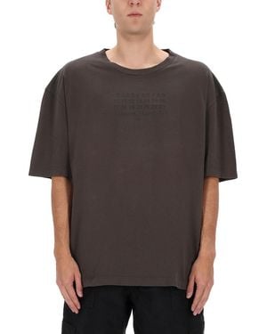 Maison Margiela Multicolour Cotton T-Shirt - Grey