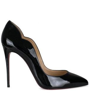 Christian Louboutin Hot Chick 100 Psychic Patent-leather Courts - Black