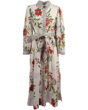 Shirtaporter Abito Chemisier Profili Leo - White