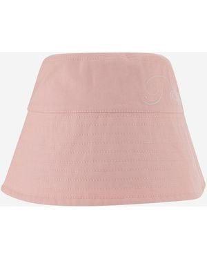 Patou Baumwollschaufelhut mit Logo - Pink
