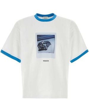 Versace Cotton T Shirt - Blue