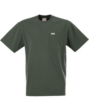 Filson Camiseta de algodón con bolsillo de parche - Verde