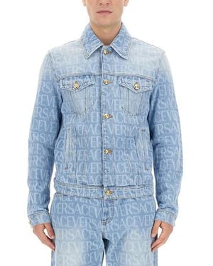 Versace Denim Blouson - Blue