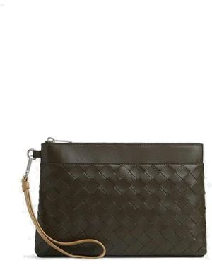 Bottega Veneta Intrecciato Prism Pouch - Groen