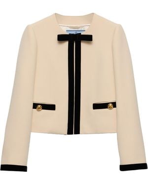 Prada Giacca Monopetto - Neutro