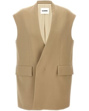 Jil Sander Coats & Jackets - Natural