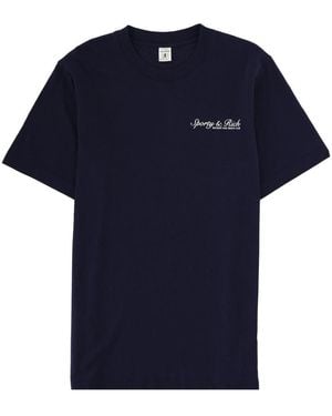 SPORTY&RICH T-Shirt "Syracuse" - Blue