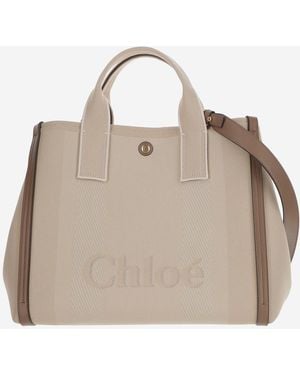 Chloé Chloé Draagtas Canvas Tas - Naturel