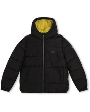 BOSS Down Jacket With Hood - Black