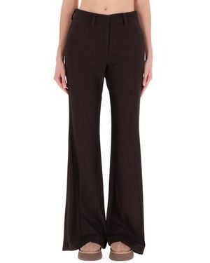 Alysi Flannel Trousers - Black