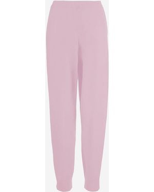 Allude Hosen aus Wolle und Kaschmir - Pink