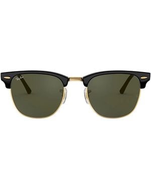 Ray-Ban Sonnenbrille Rb3016 W0365 Clubmaster Schwarz/Grün G 15 Unisex - Braun