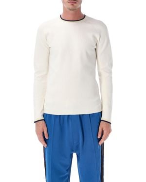 adidas Originals Ribbed Long-Sleeve Knit Top - White