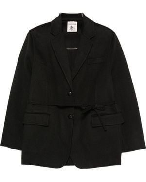 Semicouture Corine Wool Single Breasted Jacket - Black