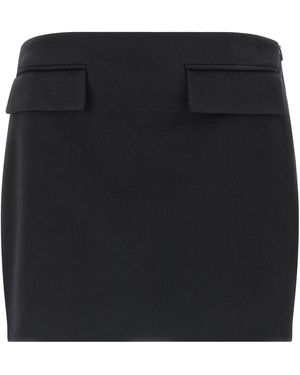 Ferragamo Cashmere Wool Skirt - Schwarz