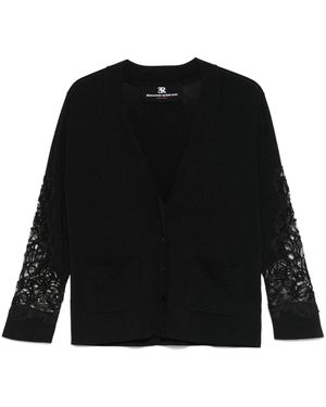 Ermanno Scervino V COUCHED Cardigan - Noir