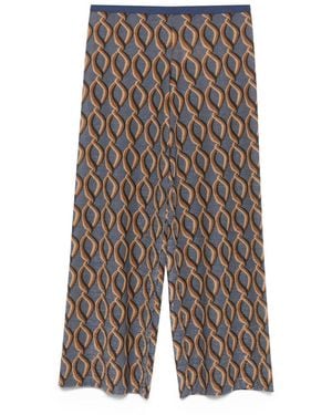 Siyu Pantaloni Stampati A - Grigio