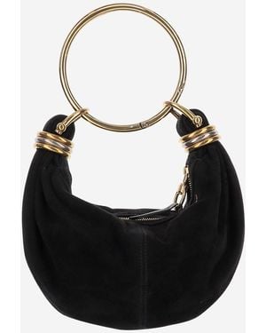 Chloé Pulsera de brazalete Mini cuero - Negro