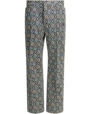 Needles Naalden "boot Cut" Casual Broek - Grijs
