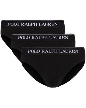 Polo Ralph Lauren 3 Pack Low Rise Brief - Black