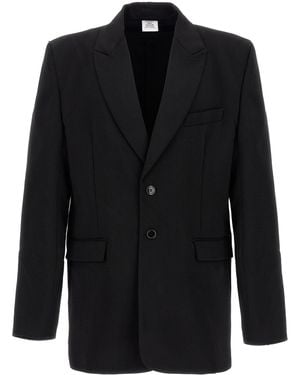 Vetements Logo Embroidered' Blazer - Black