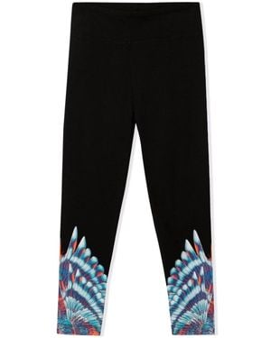 Marcelo Burlon Birds Wings Leggings - Black