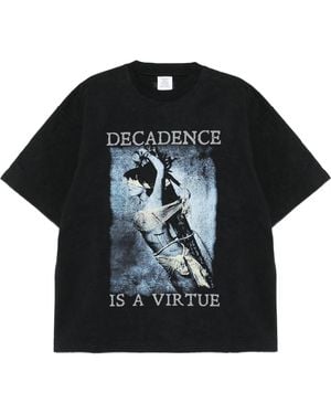 Vetements Graphic-Print T-Shirt - Black