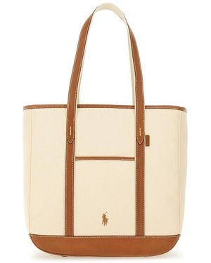 Polo Ralph Lauren Chic Medium Handbag - Natural