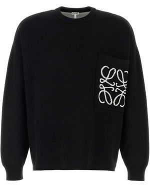 Loewe Anagram Pocket Jumper - Black
