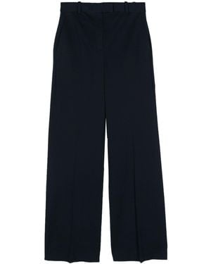 Circolo 1901 Piqué Straight Pants - Blue